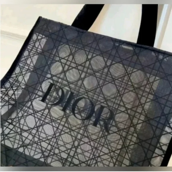 Dior-Logo Tote Bag (Black 🖤) - Picture 9 of 11